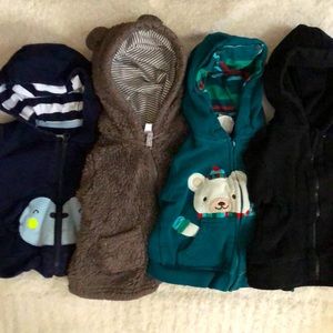 Pact, Gymboree, GAP grow pack of hoodies